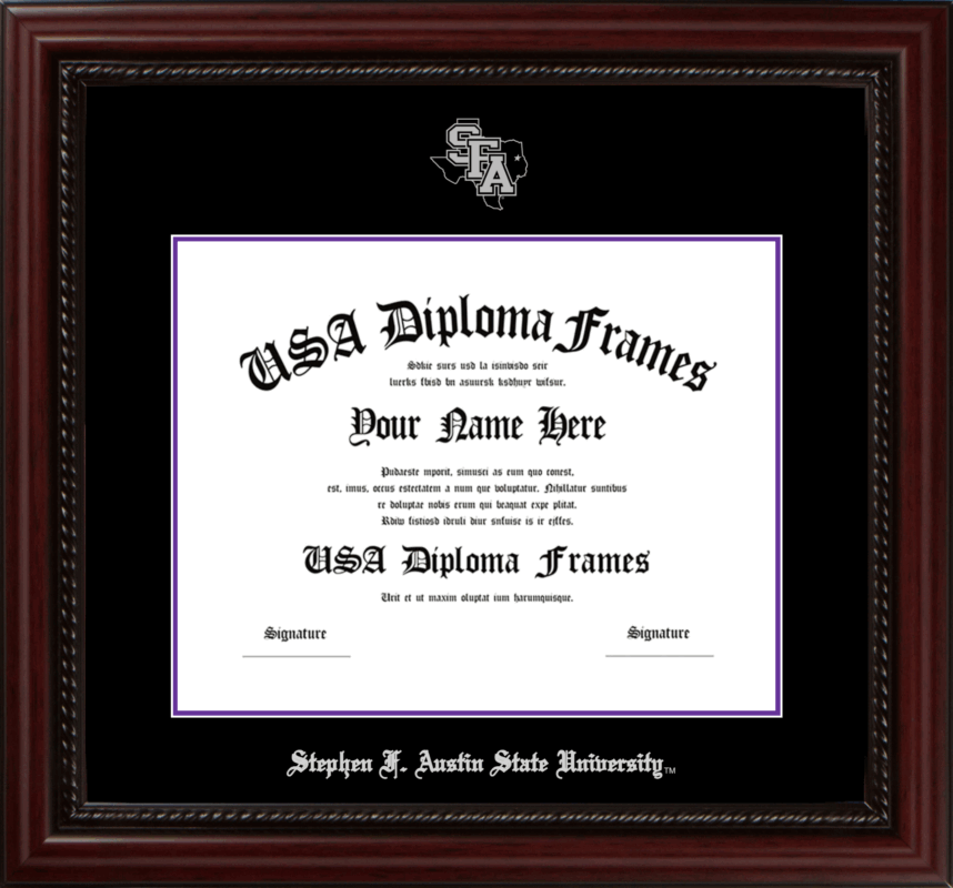Stephen F. Austin State University Diploma Frame - Executive Cherry ...