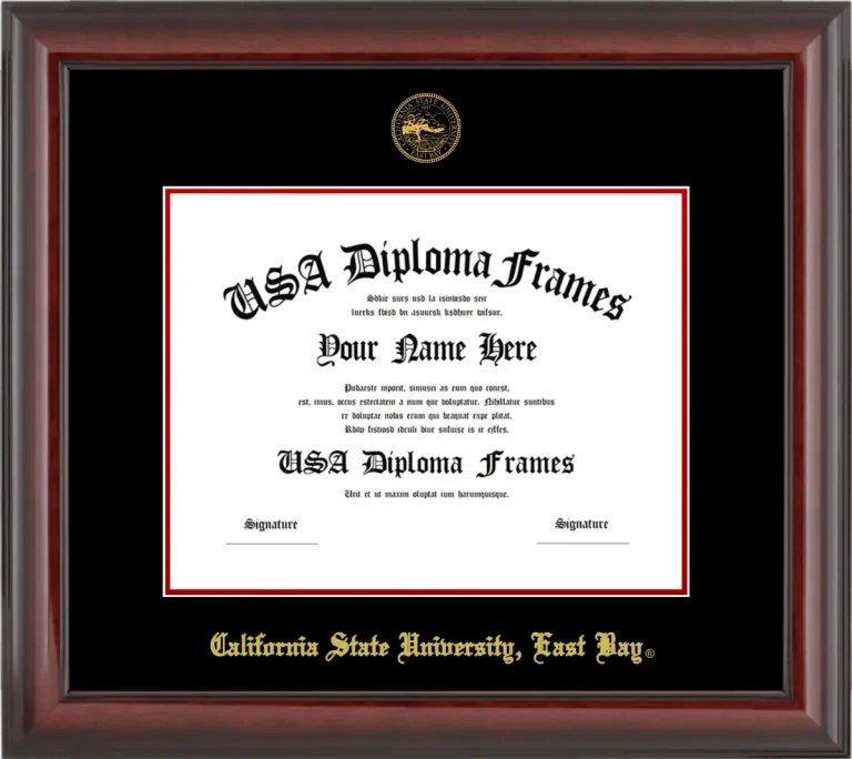 CSUEB Diploma Frame – Cherry Glossy – Black/Red Mat