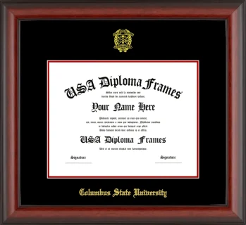 Columbus Bachelors Frame – Cherry Matte – Black/Red Mat