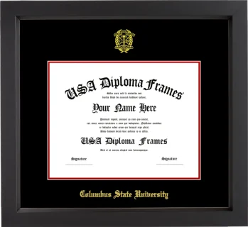 Columbus Bachelors Frame – Black Matte – Black/Red Mat