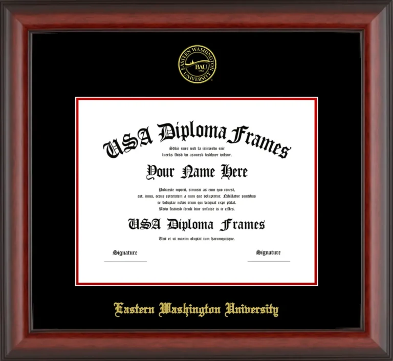EWU Bachelors Frame – Cherry Matte – Black/Red Mat
