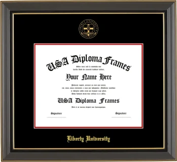 Liberty Bachelors Frame – Black Gold Trim – Black/Red Mat