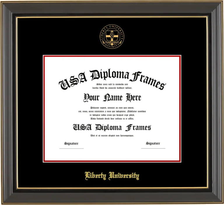 Liberty Bachelors Frame – Black Gold Trim – Black/Red Mat