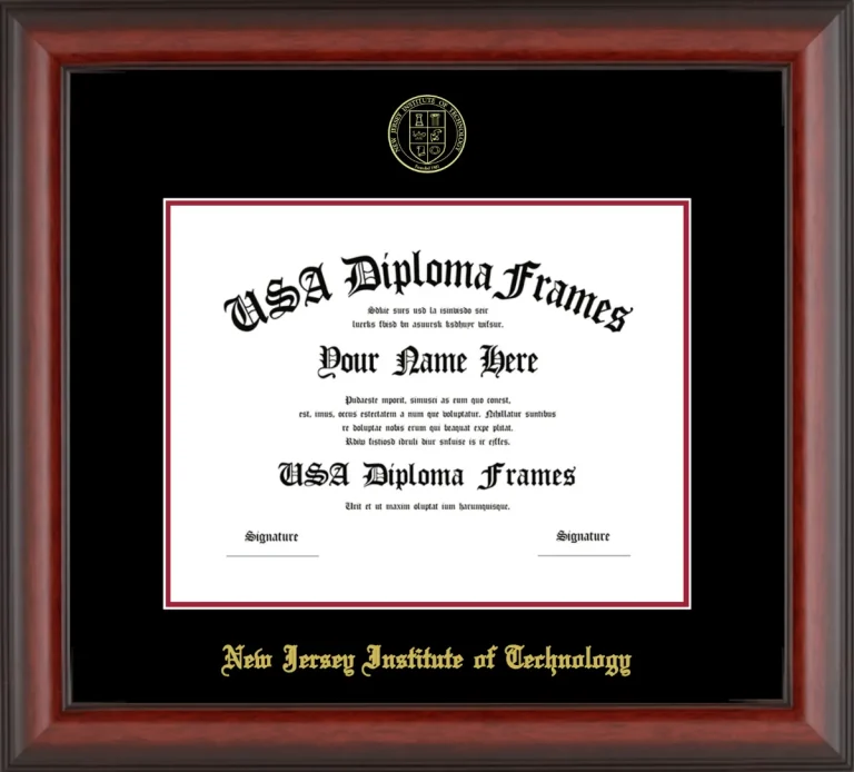 NJIT Bachelors Frame – Cherry Matte – Black/Crimson Mat