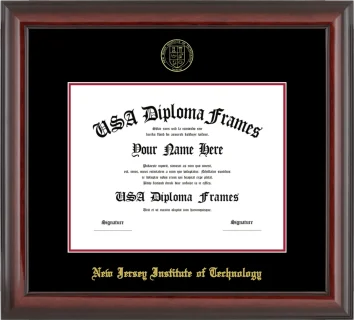 NJIT Bachelors Frame – Cherry Glossy – Black/Crimson Mat