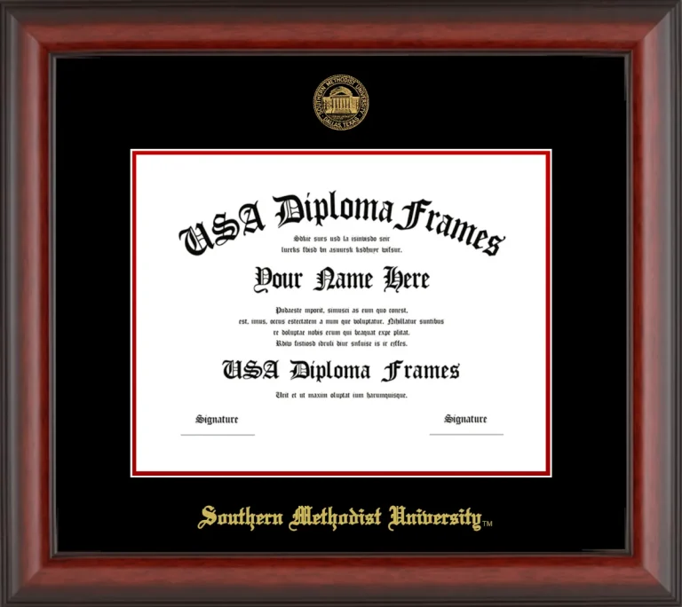 SMU Bachelors Frame – Cherry Matte – Black/Red Mat