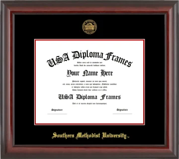 SMU Bachelors Frame – Cherry Glossy – Black/Red Mat