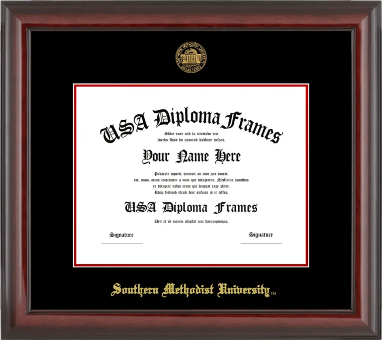 SMU Bachelors Frame – Cherry Glossy – Black/Red Mat