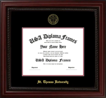 STU Bachelors Frame – Cherry Rope – Black/Crimson Mat