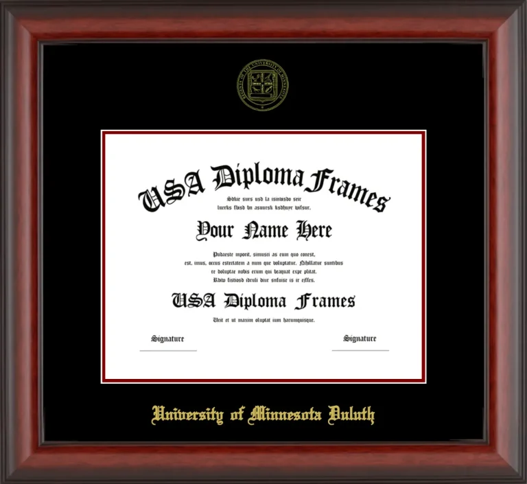 Diploma Frame – Cherry Matte – Black/Maroon Mat