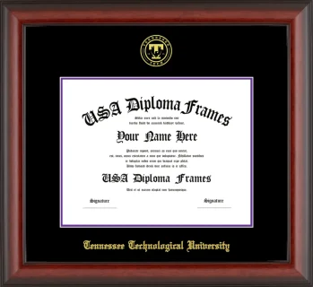 Diploma Frame – Cherry Matte – Black/Purple Mat