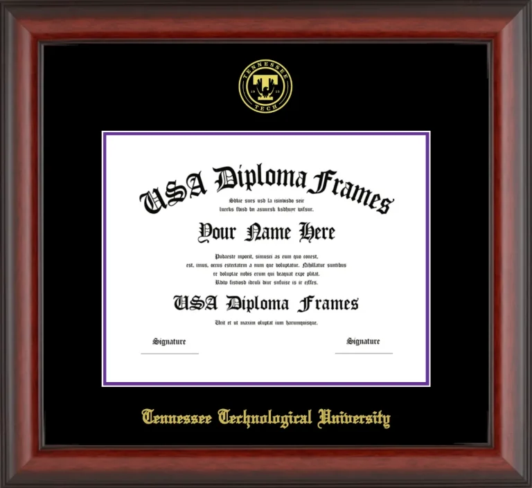 Diploma Frame – Cherry Matte – Black/Purple Mat