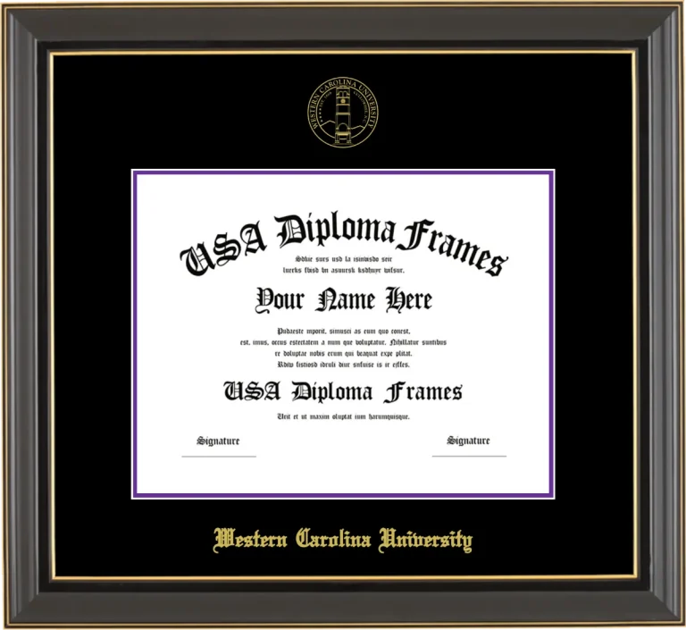 Bachelors Frame – Black Gold Trim – Black/Purple Mat