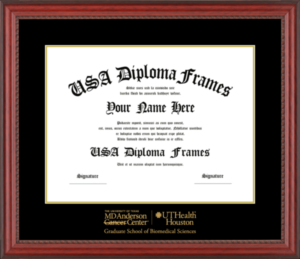 University of Texas HSC – GSBS Diploma Frame Starting at $149