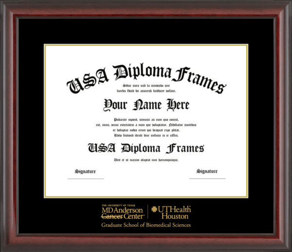 University of Texas HSC – GSBS Diploma Frame Starting at $139