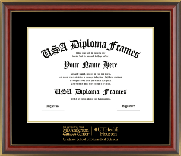 University of Texas HSC – GSBS Diploma Frame Starting at $149